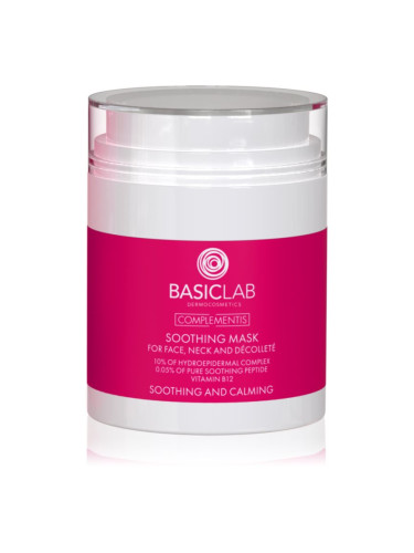 BasicLab Dermocosmetics Complementis успокояваща маска за зачервена и раздразнена кожа на лицето 50 мл.