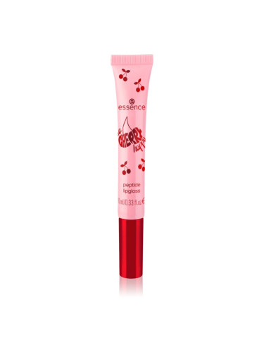 essence SO CHERRY happy блясък за устни с пептиди цвят 02 Cherry, Cherry Baby! 10 мл.