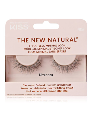 KISS The New Natural Effortless Minimal Look изкуствени мигли Silver Ring 2 бр.