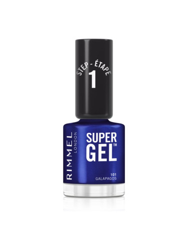 Rimmel Super Gel гел лак за нокти без използване на UV/LED лампа цвят 101 Galapagos 12 мл.