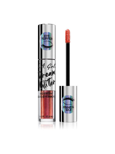 L.A. Girl Cosmetics Dream Glitter течни очни сенки с брокат цвят Firecracker 4 мл.