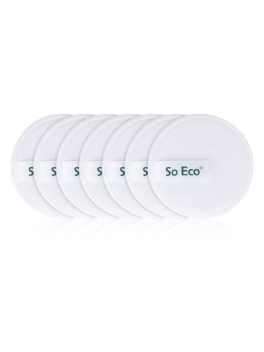 So Eco Reusable Microfibre Cleansing Pads тампони за почистване на грим 7 бр.