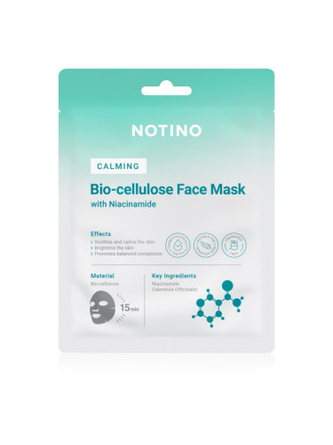 Notino Calming Bio-Cellulose Face Mask with Niacinamide успокояваща платнена маска 25 гр.