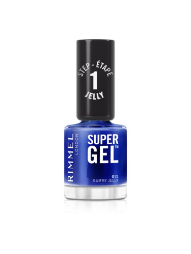Rimmel Super Gel гел лак за нокти без използване на UV/LED лампа цвят 015 Gummy Jelly 12 мл.