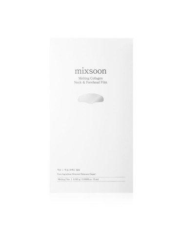 mixsoon Melting Collagen Neck & Forehead Film хидратираща платнена маска на лицето и шията 5 бр.