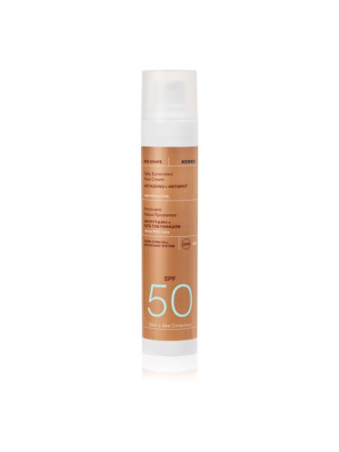 Korres Red Grape Daily Sunscreen слънцезащитен крем за лице SPF 50 50 мл.