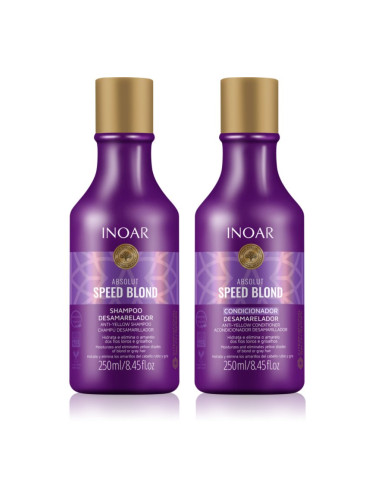 INOAR Absolut Speed Blond комплект за руса коса 2x250 мл.