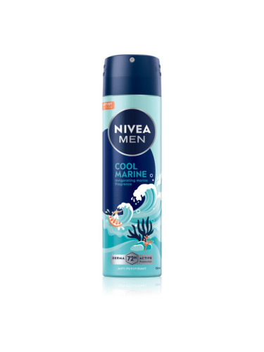 NIVEA MEN Cool Marine антиперспирант-спрей 150 мл.