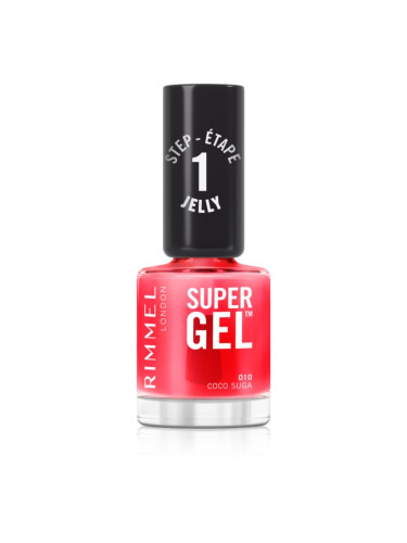 Rimmel Super Gel гел лак за нокти без използване на UV/LED лампа цвят 010 Coco Suga 12 мл.