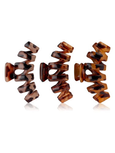 Brushworks Tortoiseshell Claw Clips щипка за коса 3 бр.