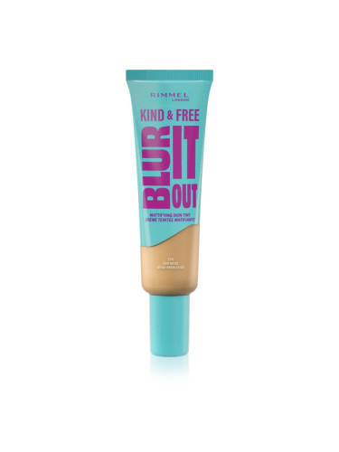 Rimmel Kind & Free Blur It Out лек хидратиращ фон дьо тен цвят 250 Sun Beige 30 мл.