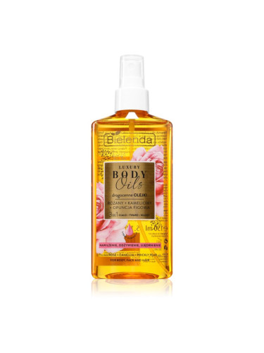 Bielenda Luxury Body Oils Rose + Camellia + Prickly Pear олио за лице, тяло и коса 150 мл.