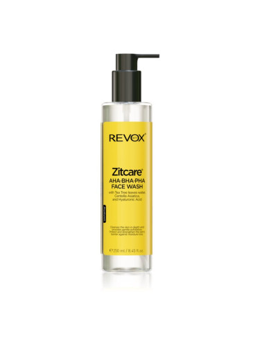 Revox B77 Zitcare AHA BHA PHA Face Wash лек почистващ гел с ексфолиращо действие 250 мл.