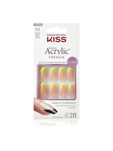 KISS Acrylic French Color Изкуствени нокти Hype 28 бр.