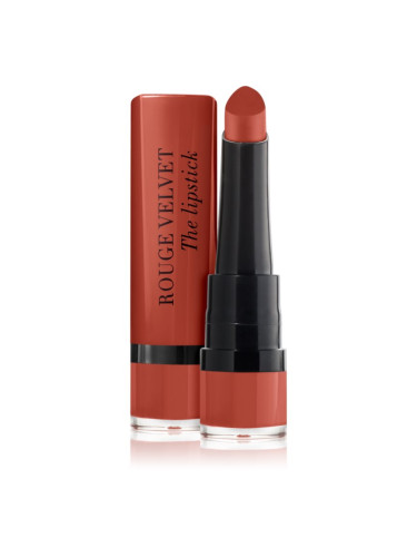 Bourjois Rouge Velvet The Lipstick матиращо червило цвят 53 Caramel Salé 2.4 гр.