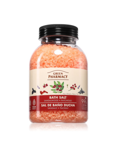 Green Pharmacy Sandalwood & Patchouli Bath Salt сол за релаксираща вана 1000 гр.