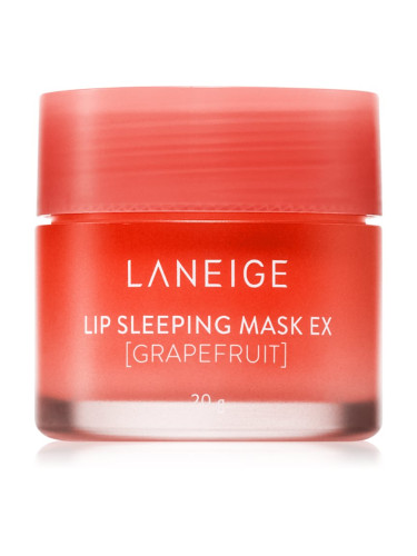 LANEIGE Lip Sleeping Mask нощна регенерираща маска за устни цвят Grapefruit 20 гр.