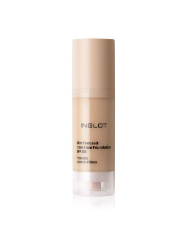Inglot Skin Focused Care Face Foundation SPF 50 фон дьо тен SPF 50 цвят 304 Classic Beige 30 мл.