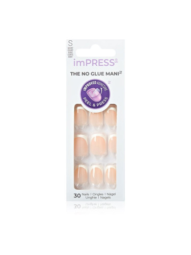 KISS imPRESS The No Glue Mani Изкуствени нокти самозалепващ се Model 30 бр.