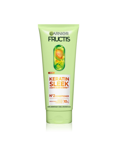 Garnier Fructis Keratin Sleek балсам за суха и крехка коса 200 мл.