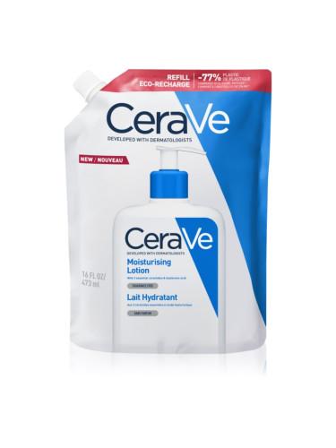CeraVe Moisturizers Lotion хидратиращо мляко за тяло и лице за суха или много суха кожа 473 мл.