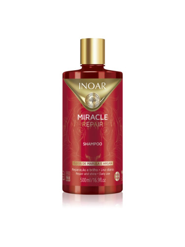 INOAR Miracle Repair регенериращ шампоан за слаба и увредена коса 500 мл.