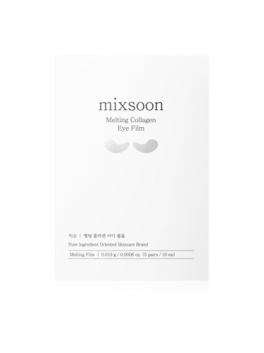 mixsoon Melting Collagen Eye Film озаряваща платнена маска за околоочната област 5x2 бр.