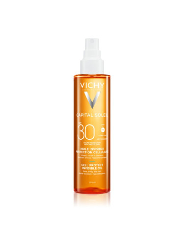 Vichy Capital Soleil Cell Protect Invisible Oil защитно масло SPF 30 200 мл.