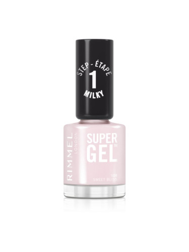 Rimmel Super Gel гел лак за нокти без използване на UV/LED лампа цвят 108 Sweet Bliss 12 мл.