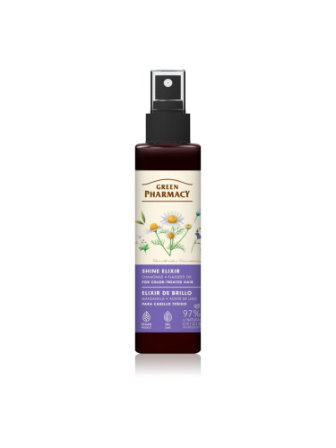 Green Pharmacy Chamomile & Flaxseed oil Elixir еликсир без отмиване за боядисана коса 150 мл.