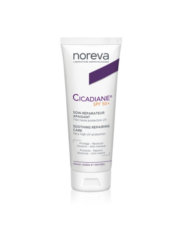 Noreva Cicadiane Soothing Repairing Care слънцезащитен крем за тяло и лице SPF 50+ 40 мл.