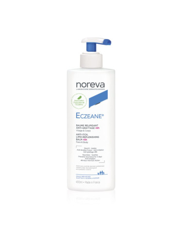 Noreva Eczeane Anti-Itch Lipid-Replenishing Balm 48H успокояващ крем за лице и тяло 400 мл.