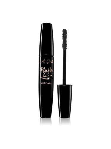 L.A. Girl Cosmetics Plush Lash спирала за обем и извиване на мигли цвят Velvety Black 10 гр.
