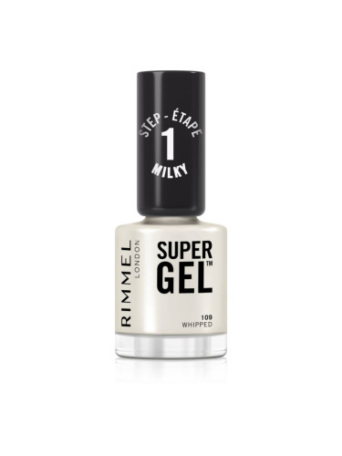 Rimmel Super Gel гел лак за нокти без използване на UV/LED лампа цвят 109 Whipped 12 мл.