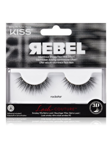 KISS Rebel изкуствени мигли Rockstar 2 бр.