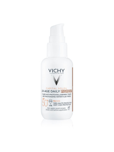 Vichy Capital Soleil Daily SPF50+ защитна тонирана течност за лице SPF 50+ цвят Medium 40 мл.