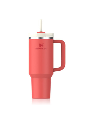 Stanley Quencher H2.O FlowState™ Tumbler неръждаема термочаша със сламка голям Hot Coral 1180 мл.