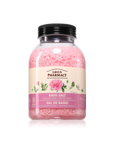 Green Pharmacy Damask Rose & White Musk Bath Salt сол за релаксираща вана 1000 гр.