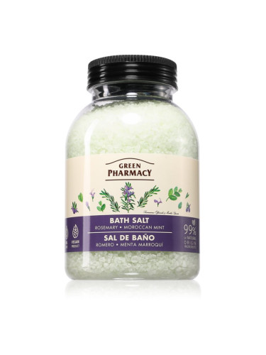Green Pharmacy Rossemary & Maroccan Mint Bath Salt сол за релаксираща вана 1000 гр.