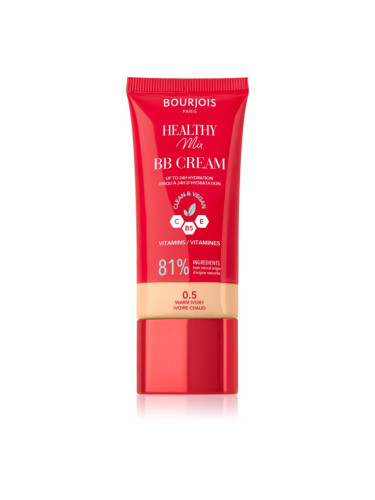 Bourjois Healthy Mix Clean & Vegan BB Cream ББ крем цвят 0,5 Warm Ivory 30 мл.