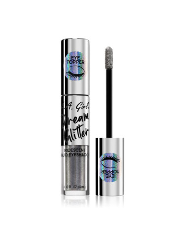L.A. Girl Cosmetics Dream Glitter течни очни сенки с брокат цвят Aura 4 мл.