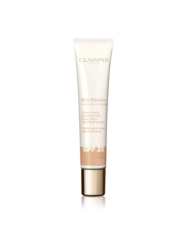 Clarins Skin Illusion Tinted Moisturizer тониращ крем SPF 25 цвят 02.5 40 мл.