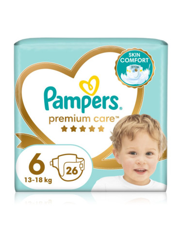 Pampers Premium Care Size 6 еднократни пелени 13-18 kg 26 бр.