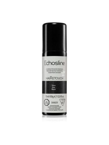 Echosline Hairetouch Hairtouch спрей за мигновено прикриване на израснала коса цвят Black 75 мл.