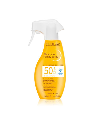 Bioderma Photoderm Family Spray SPF50+ слънцезащитен спрей SPF 50+ 300 мл.
