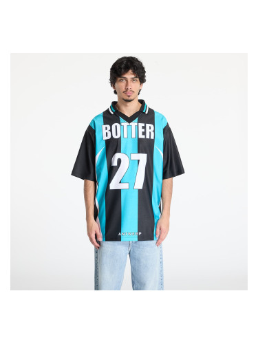 Джърси Reebok x Botter LTD Reverse Soccer Tee Striped Navy/ Aqua Blue S