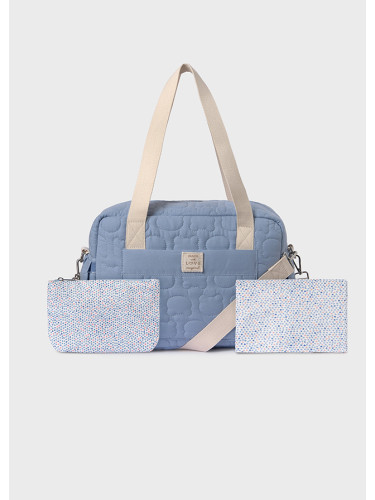 Чанта за количка с подложка и несесер за бебе в син цвят Mayoral