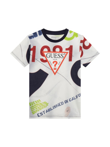 Детска тениска в бял цвят Guess