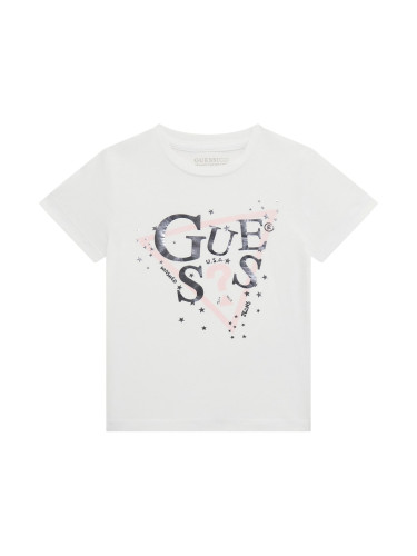 Бебешка блуза с къс ръкав с лого Guess