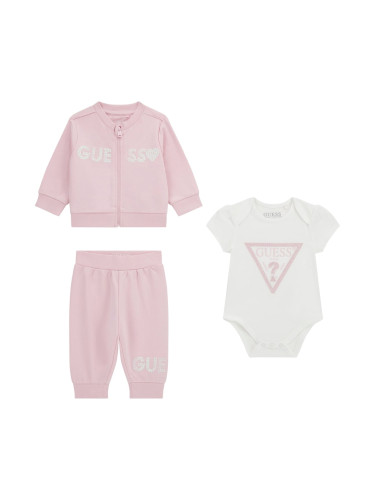 Бебешки спортен сет в розов цвят  Guess